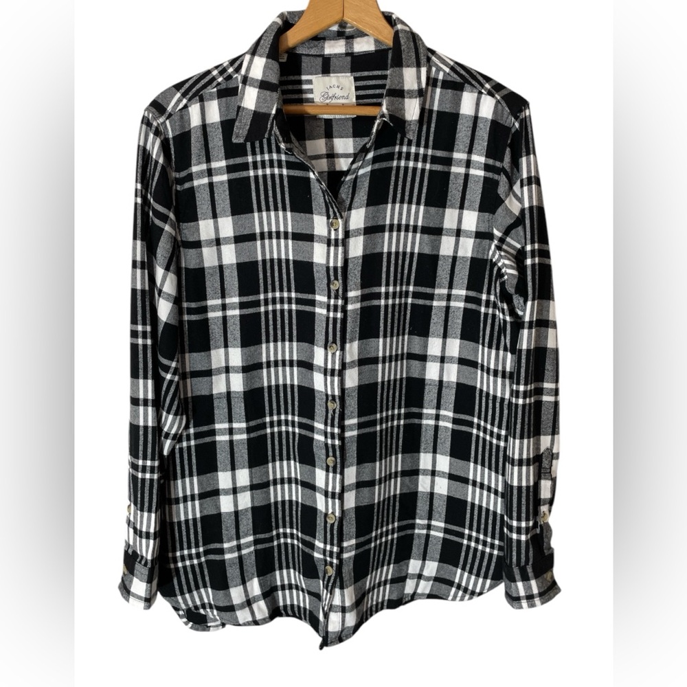 G6- Jachs Girlfriend - Plaid Soft Button Down Shirt Large
